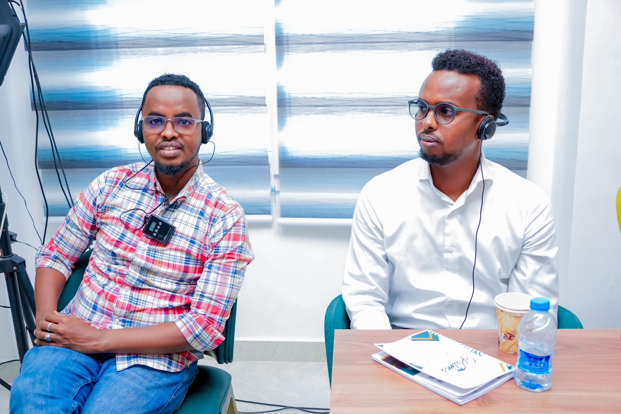 Interpretation console and headset ready in a conference hall